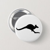 Let op Kangaroo Ronde Button 5,7 Cm (Voorkant /achterkant)