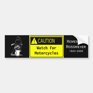 Let op! Let op motorrijwielen Bumpersticker
