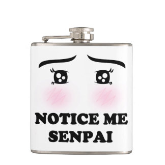 Let op me Senpai Blushing Anime Girl Kawaii Suki Heupfles