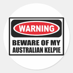 LET OP MIJN AUSTRALISCHE KELPIE STICKER