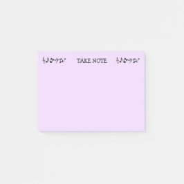 Let op Paarse muziek Post-it Notities Post-it® Notes