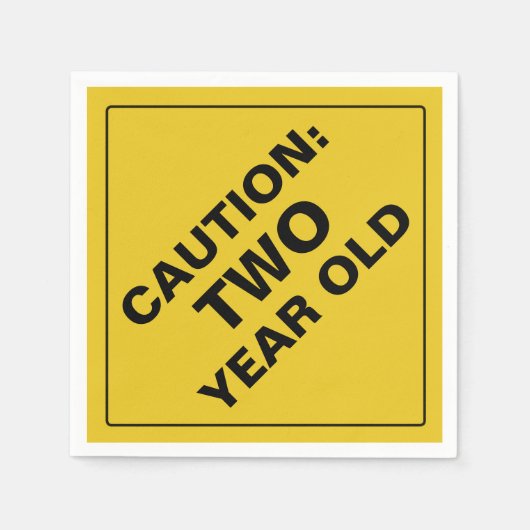 LET OP: Papieren servetten (Voorkant)