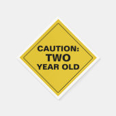 LET OP: Papieren servetten (Hoek)