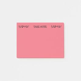 Let op rode Muzieknoten Post-it® Notes