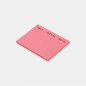Let op rode Muzieknoten Post-it® Notes (Schuin)