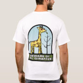 Let op Shirt 2 van de aamse Giraffe (Achterkant)