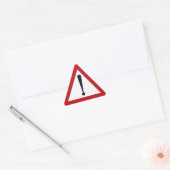Let op Sticker! Driehoek Sticker (Envelop)