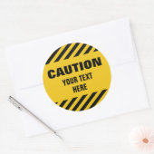 Let op strepen sticker met elke tekst (Envelop)