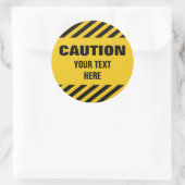 Let op strepen sticker met elke tekst (Tas)