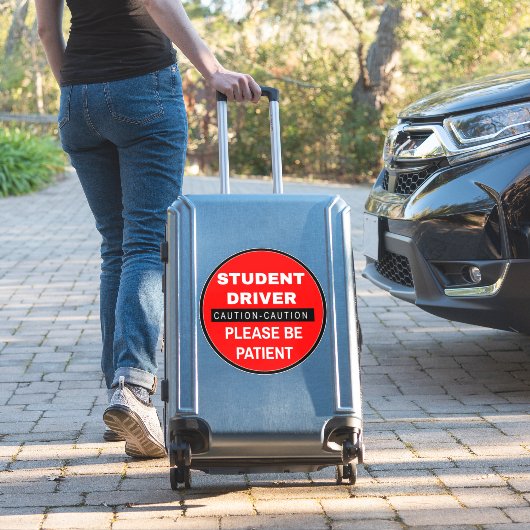 Let op Stuurprogrammabord voor leerlingen (een oge Sticker (Koffer Insitu)