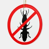 Let op Termites Keramisch Ornament (Links)