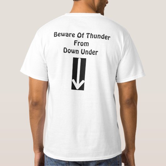Let op: Thunder- Basic T-Shirt (Achterkant)