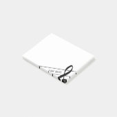 Let op Treble Clef Post-IT Notes (Schuin)