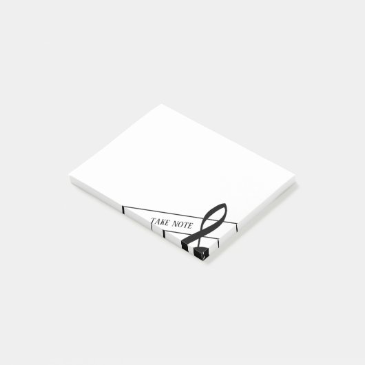 Let op Treble Clef Post-IT Notes (Schuin)