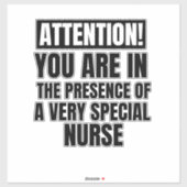 Let op u in aanwezigheid van een zeer speciale sticker (Vel)