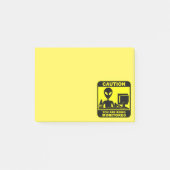 Let op! u wordt bewaakt post-it® notes (Voorkant)