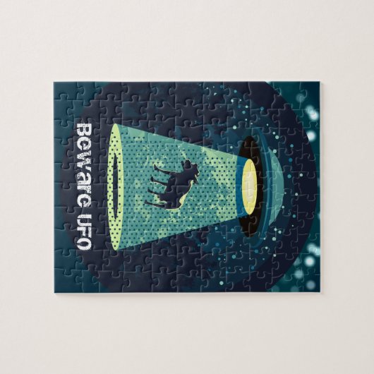 Let op UFO Legpuzzel (Horizontaal)