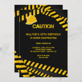 Let op Uitnodiging Bouwhelm Verplicht (Voorkant / Achterkant)