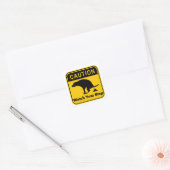 Let op uw stap vierkante sticker (Envelop)