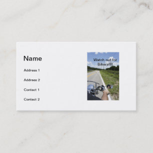 Let op voor Bikers Visitekaartje