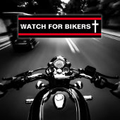 Let op voor fietsers Christelijk Bumpersticker