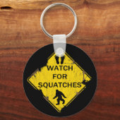 Let op voor Squatches Sleutelhanger (Voorkant)