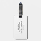 Let op zware koffer | Funny travel bagagelabel (Achterkant verticaal)