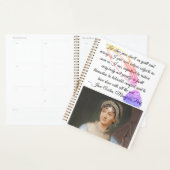 “Let other pens dwell on" Jane Austen quote Planner (Display)