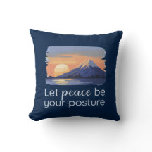 Let Peace Be Your Posture Sunset Mountain Home Dec
