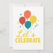 Let’s Celebrate Printable Party Invitation Design (Dos)