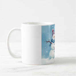 Let’s Chill Together Snowman Family Mug Koffiemok