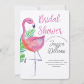 Let’s Flamingle! Tropical Bridal Shower Bash Kaart (Voorkant)