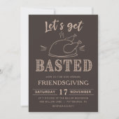 Let’s Get Basted Funny Friendsgiving Invitation (Devant)