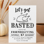Let’s Get Basted Funny Friendsgiving  Kaart