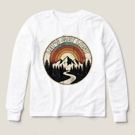 Let’s Get Lost Retro Mountain Adventure Outdoor (Motif recto)