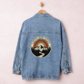 Let’s Get Lost Retro Mountain Adventure Outdoor Denim Jacket (Hangar)
