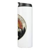 Let’s Get Lost Retro Mountain Adventure Outdoor Thermosbeker (Geroteerd rechts)