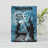 Let’s Get Spooky Together Halloween Invite Save The Date (Staand voorkant)