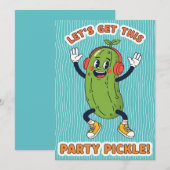 Let’s Get This Party Pickle funny veggie lover Bedankkaart (Voorkant / Achterkant)