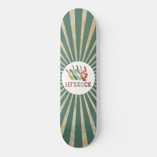 Let’s Rock and Roll  Skateboard (Voorkant)