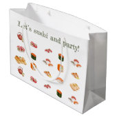 Let’s sushi and party! groot cadeauzakje (Achterkant Gekanteld)
