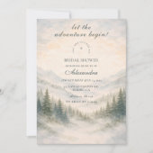 Let The Adventure Begin Bridal Shower Kaart (Voorkant)