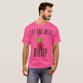 Let The Beet Drop - Grappige EDM Techno Party Rave T-shirt (Voorkant volledig)