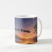 Let the Earth Breathe – Nature Calm Coffee Mug (Devant droit)