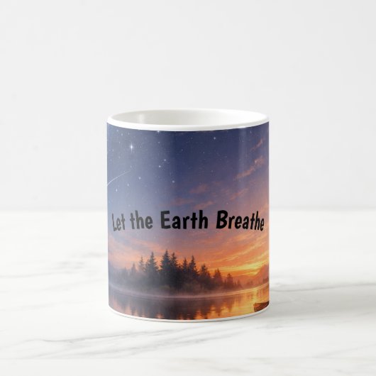 Let the Earth Breathe – Nature Calm Coffee Mug (Centre)
