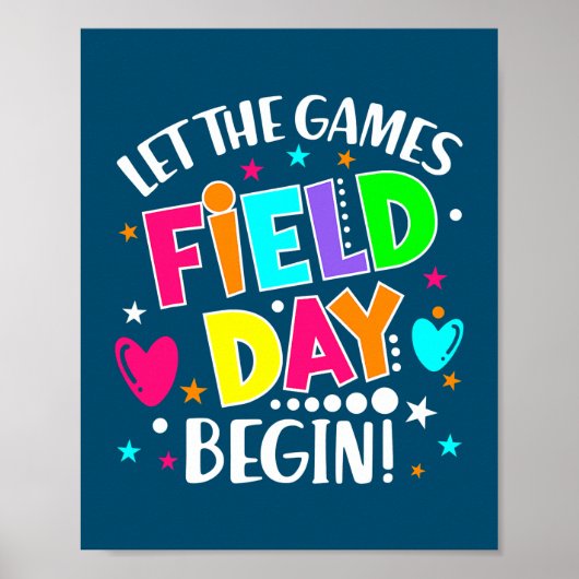 Let The Games Field Day Begin Poster (Voorkant)