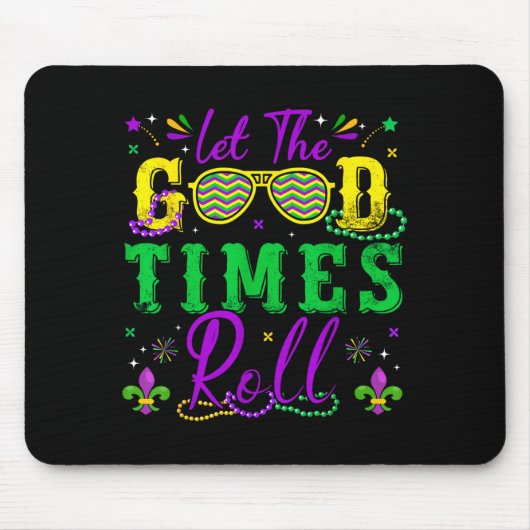 Let The Good Times Roll Mardi Gras New Orleans Men Muismat (Voorkant)