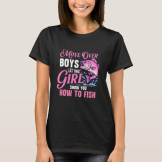 Let This Girl Show You How To Fish - Fishing Lover T-shirt