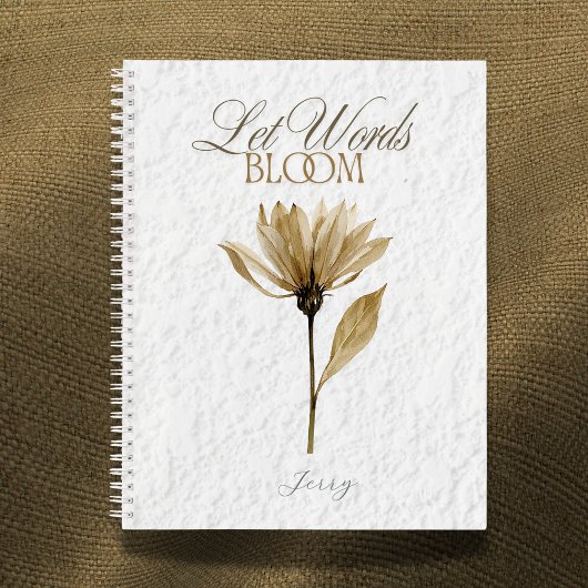 Let Words Bloom – Pressed Floral Writing Notitieboek