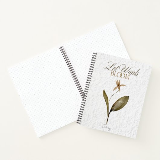 Let Words Bloom – Pressed Flower Journal for Write (Intérieur)